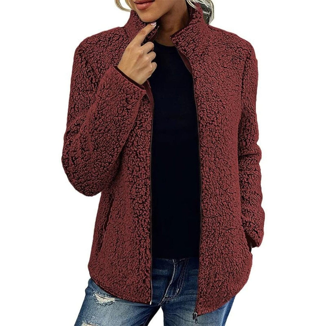 Womens Zip Up Jacket Long Sleeve Image 4