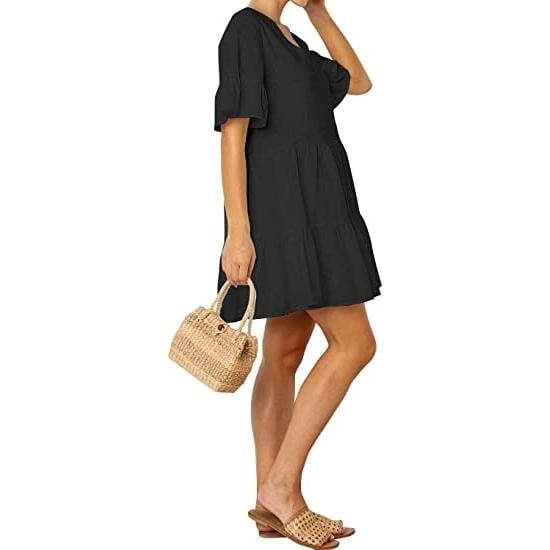 Women s Cute Shift Dress with Pockets Image 9