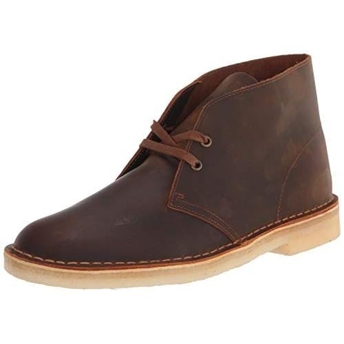 Clarks Mens Desert Chukka Boot Beeswax Image 2