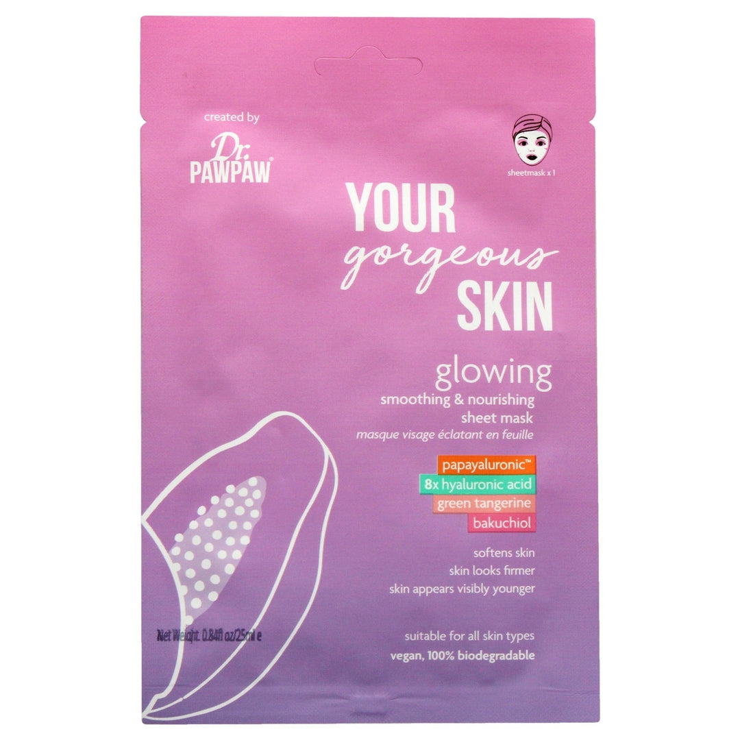 Dr. PawPaw Your Gorgeous Skin Glowing Sheet Mask by Dr. PawPaw for Unisex - 1 Pc Mask Image 1