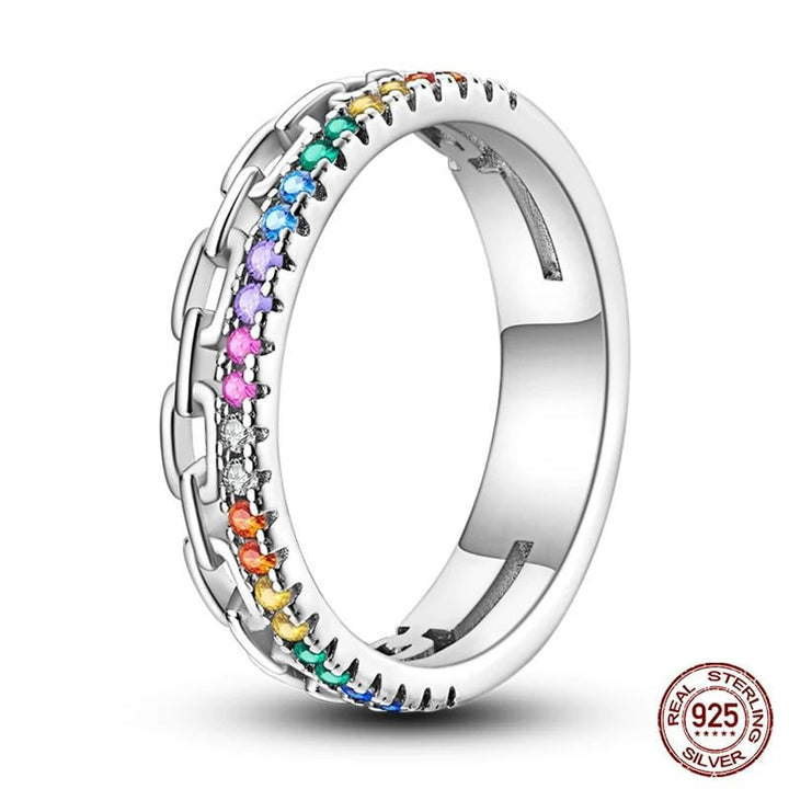 100% 925 Sterling Silver Star and Moon Rings  Colorful Zircon Jewelry for Women Perfect for Weddings Engagements and Image 3