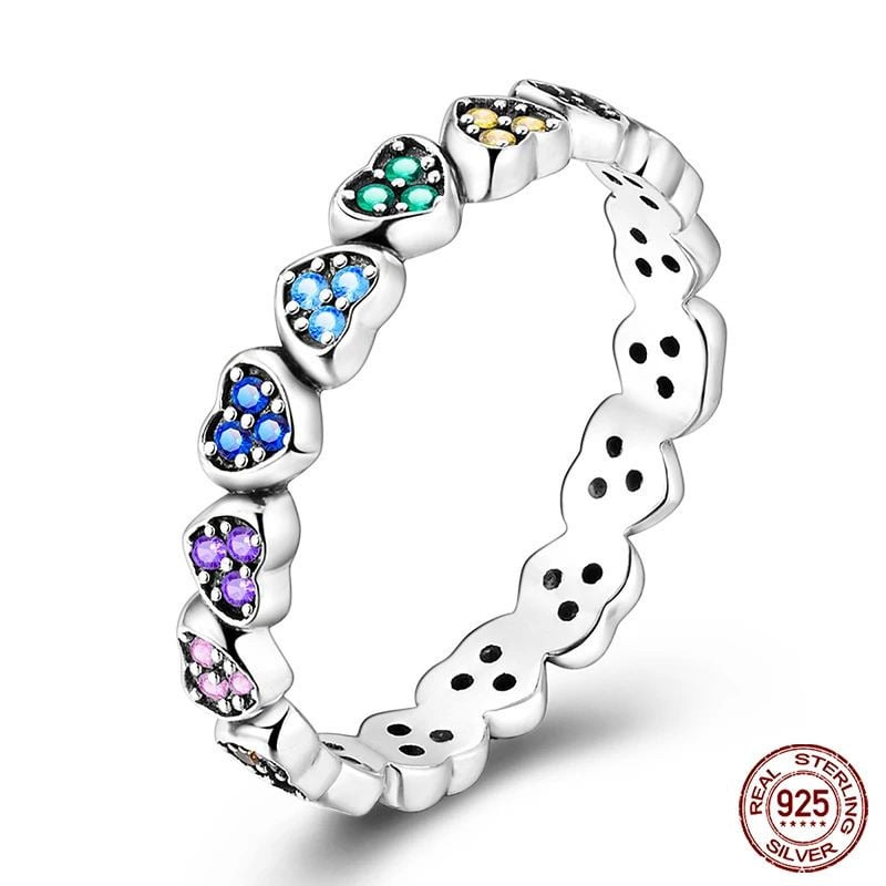 100% 925 Sterling Silver Star and Moon Rings  Colorful Zircon Jewelry for Women Perfect for Weddings Engagements and Image 10