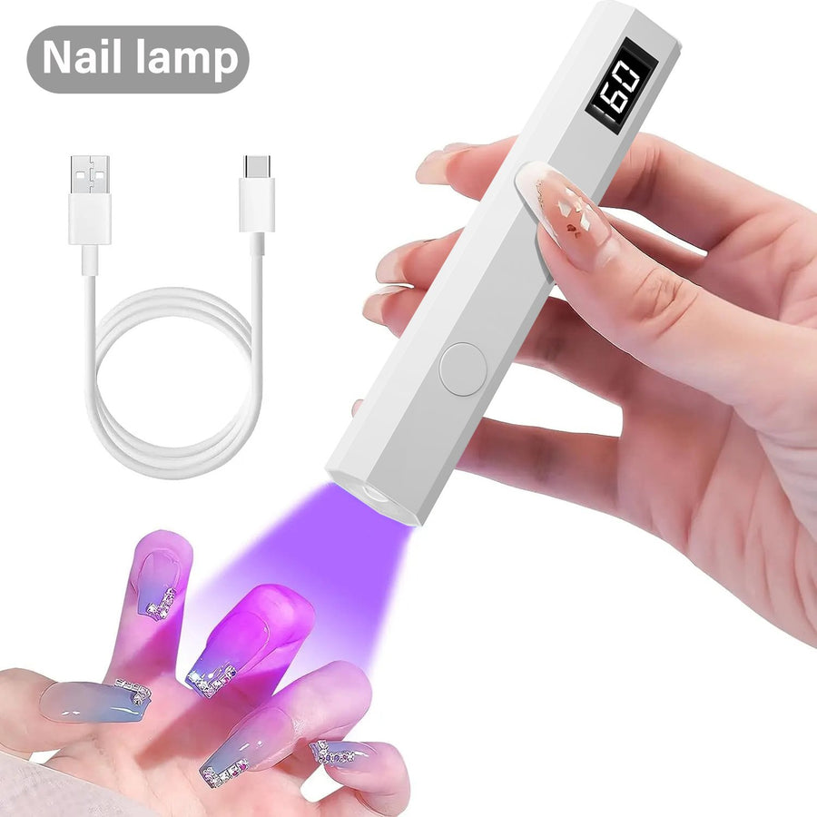 LINMANDA Portable Handheld Mini Nail Lamp For Gel Polish Quick Dry Flashlight Pen USB Nail Dryer Machine UV LED Nail Image 1