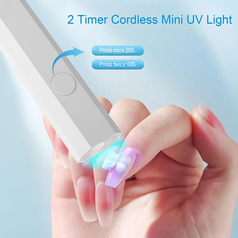 LINMANDA Portable Handheld Mini Nail Lamp For Gel Polish Quick Dry Flashlight Pen USB Nail Dryer Machine UV LED Nail Image 2