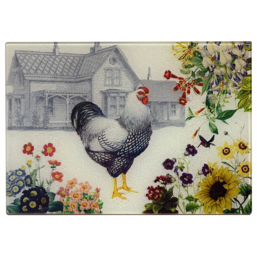 Golden Hill Studio Hen and Farmhouse Cheese Tray/Cutting Board Image 1