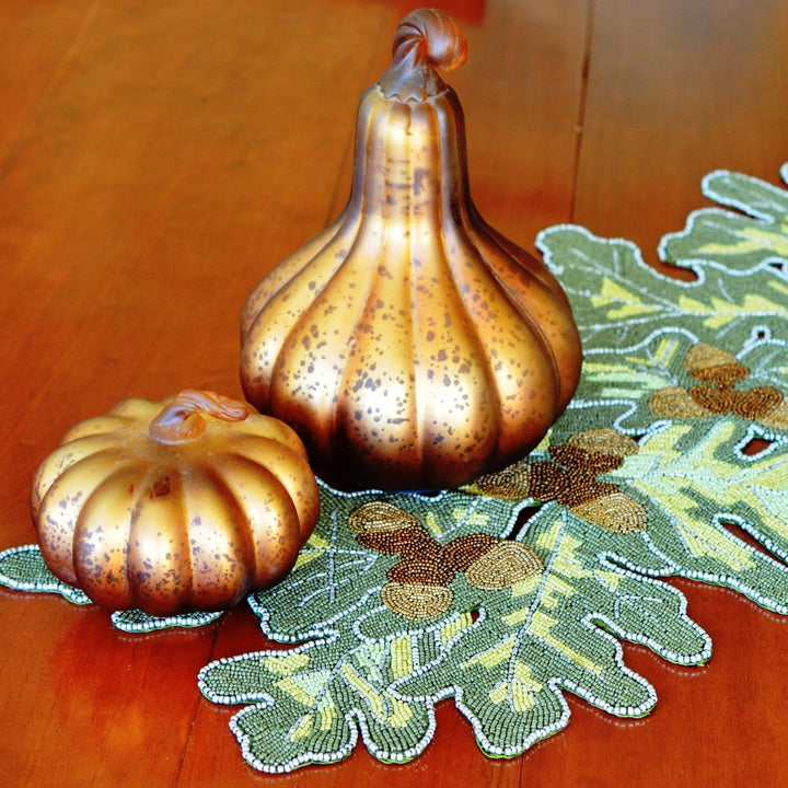 Gifts at Decor Acorn Beaded Table Runner Image 3