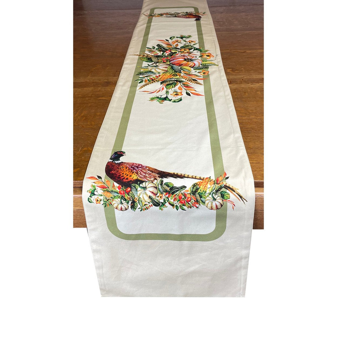 Golden Hill Studio Long Leaf Farm Cloth Table Runner 13" x 72" Image 3