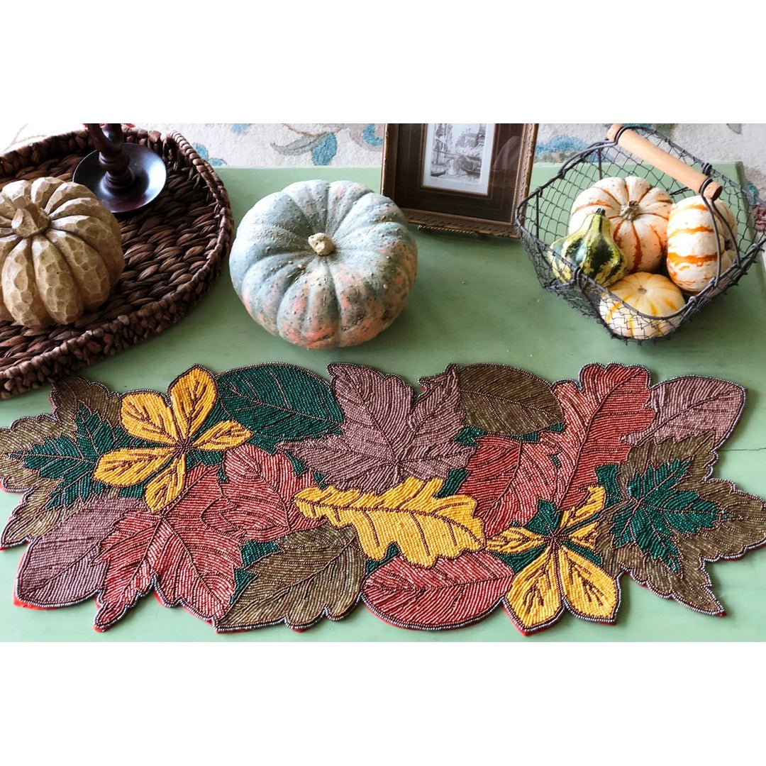 Gifts at Decor Autumn Leaves Table Runner Image 4