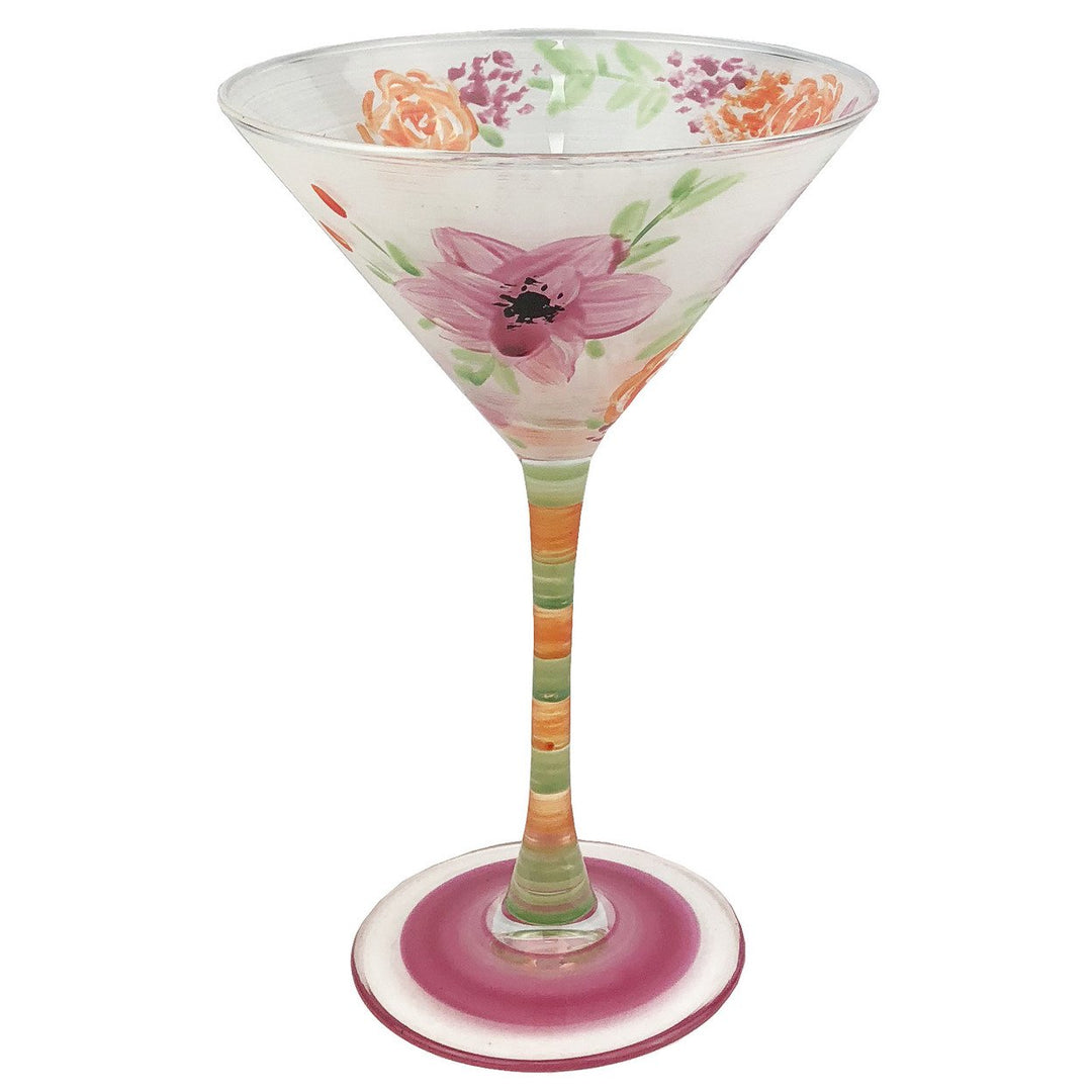 Hand Painted Glassware Birthday Babe Martini Image 2