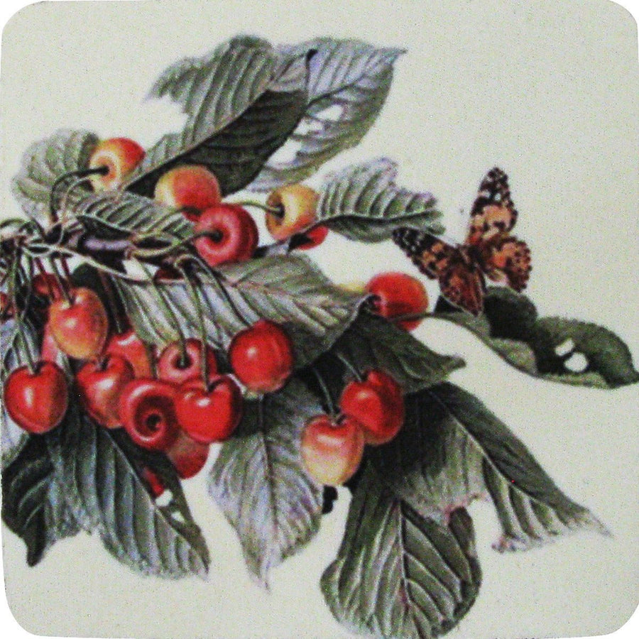 Cherry Branch/Butterfly Coaster S/4 Image 1