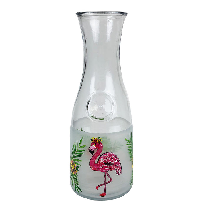 Golden Hill Studio Flamingo Fun Carafe Image 1