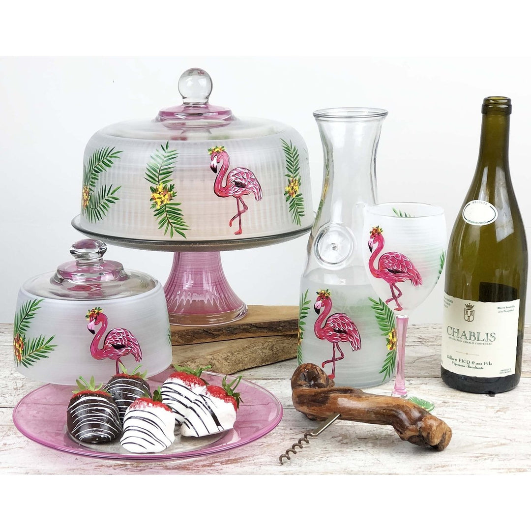 Golden Hill Studio Flamingo Fun Carafe Image 4