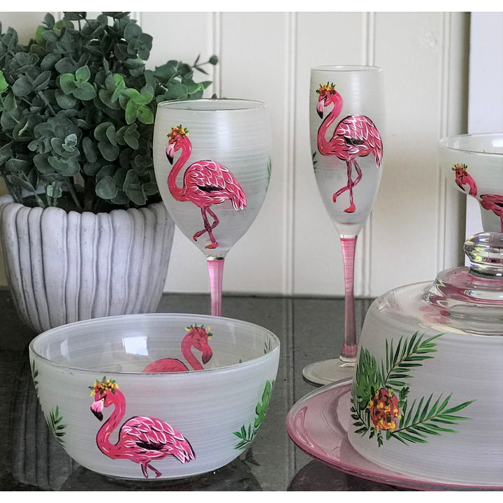 Golden Hill Studio Flamingo Fun Champagne S/2 Image 6