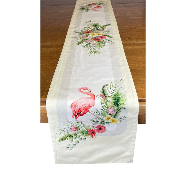 Golden Hill Studio Flamingo Fun Cloth Table Runner 13" x 72" Image 2