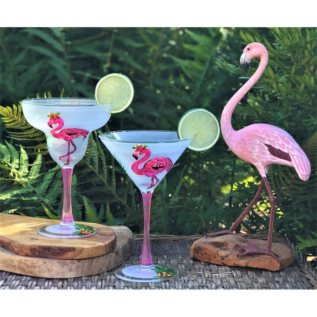 Golden Hill Studio Flamingo Fun Margarita S/2 Image 4