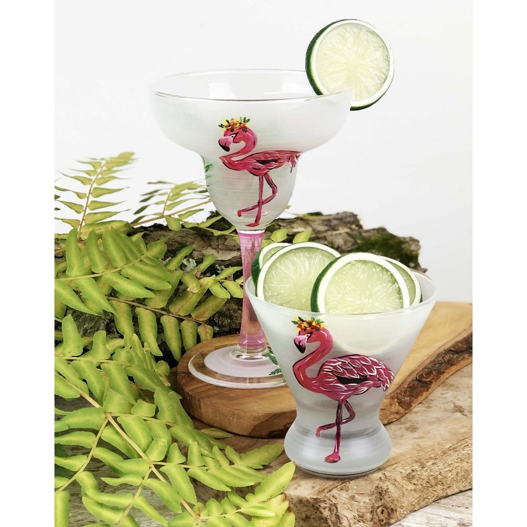 Golden Hill Studio Flamingo Fun Margarita S/2 Image 4