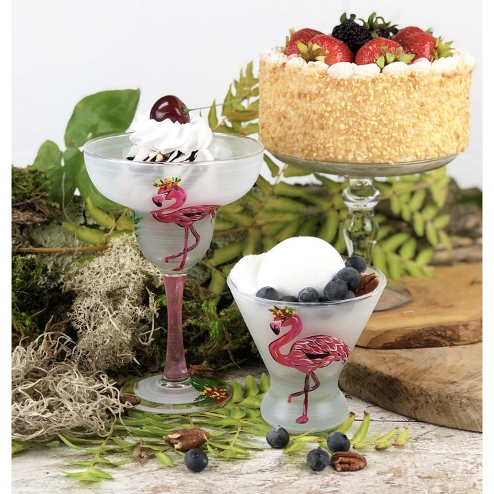 Golden Hill Studio Flamingo Fun Margarita S/2 Image 7