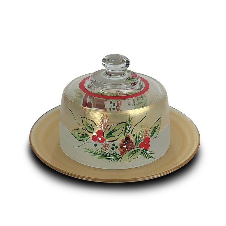 Golden Hill Studio Black Forest Pine Cheese Dome Image 1