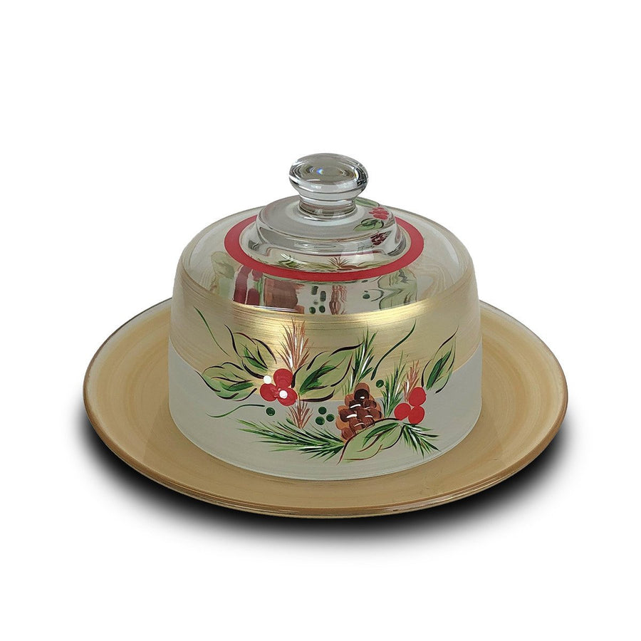 Golden Hill Studio Black Forest Pine Cheese Dome Image 1