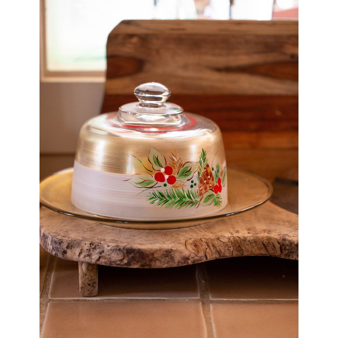 Golden Hill Studio Black Forest Pine Cheese Dome Image 2