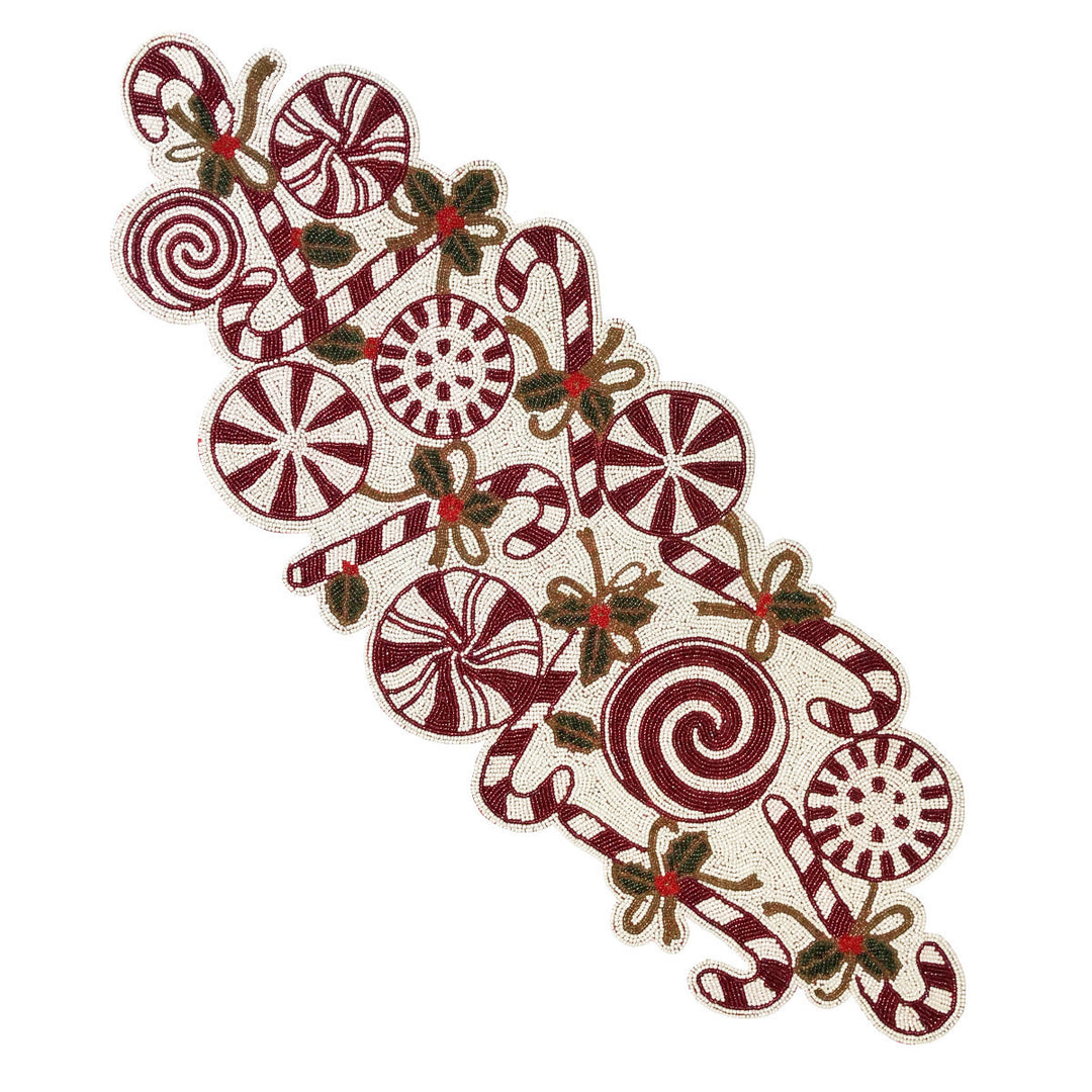 Gifts at Decor Candy Cane Table Runner Image 1