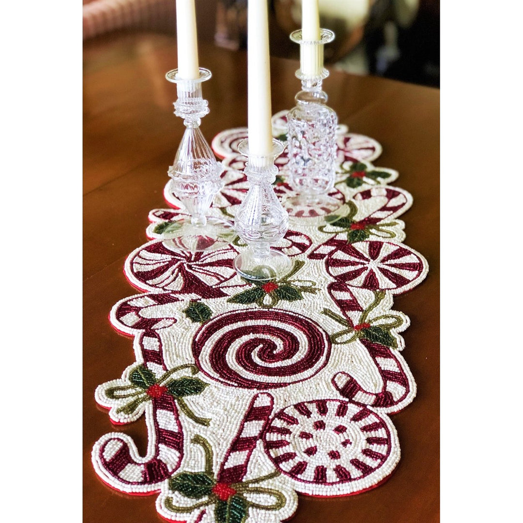 Gifts at Decor Candy Cane Table Runner Image 6