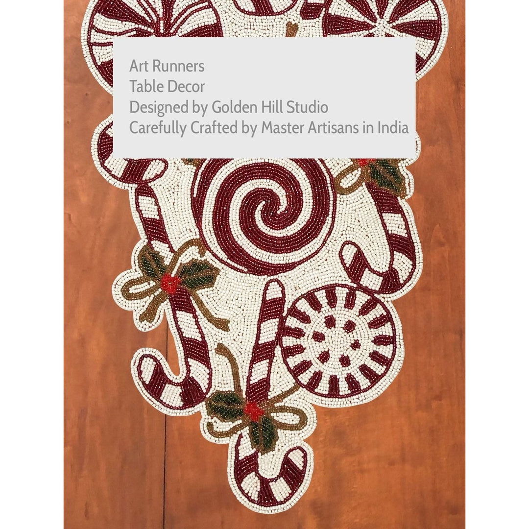 Gifts at Decor Candy Cane Table Runner Image 9