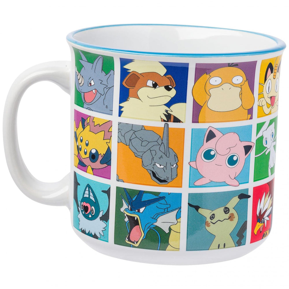 Pokemon Pop Color Grid 20 Ounce Ceramic Camper Mug Image 2