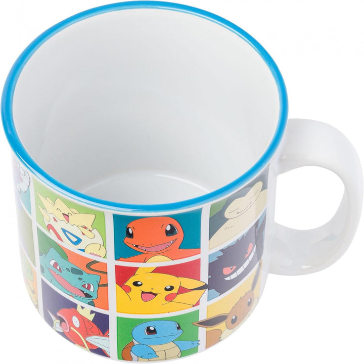 Pokemon Pop Color Grid 20 Ounce Ceramic Camper Mug Image 4