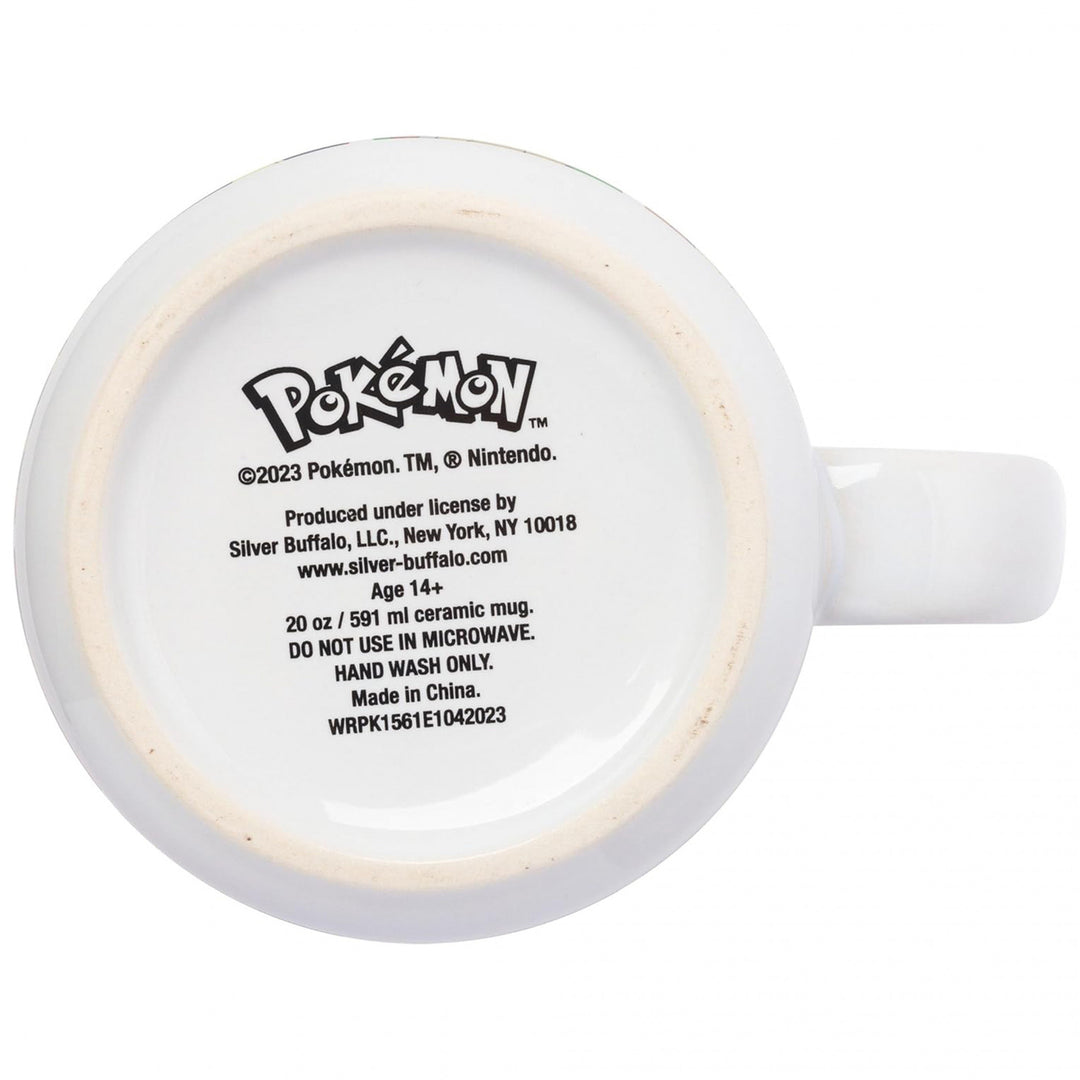 Pokemon Pop Color Grid 20 Ounce Ceramic Camper Mug Image 4