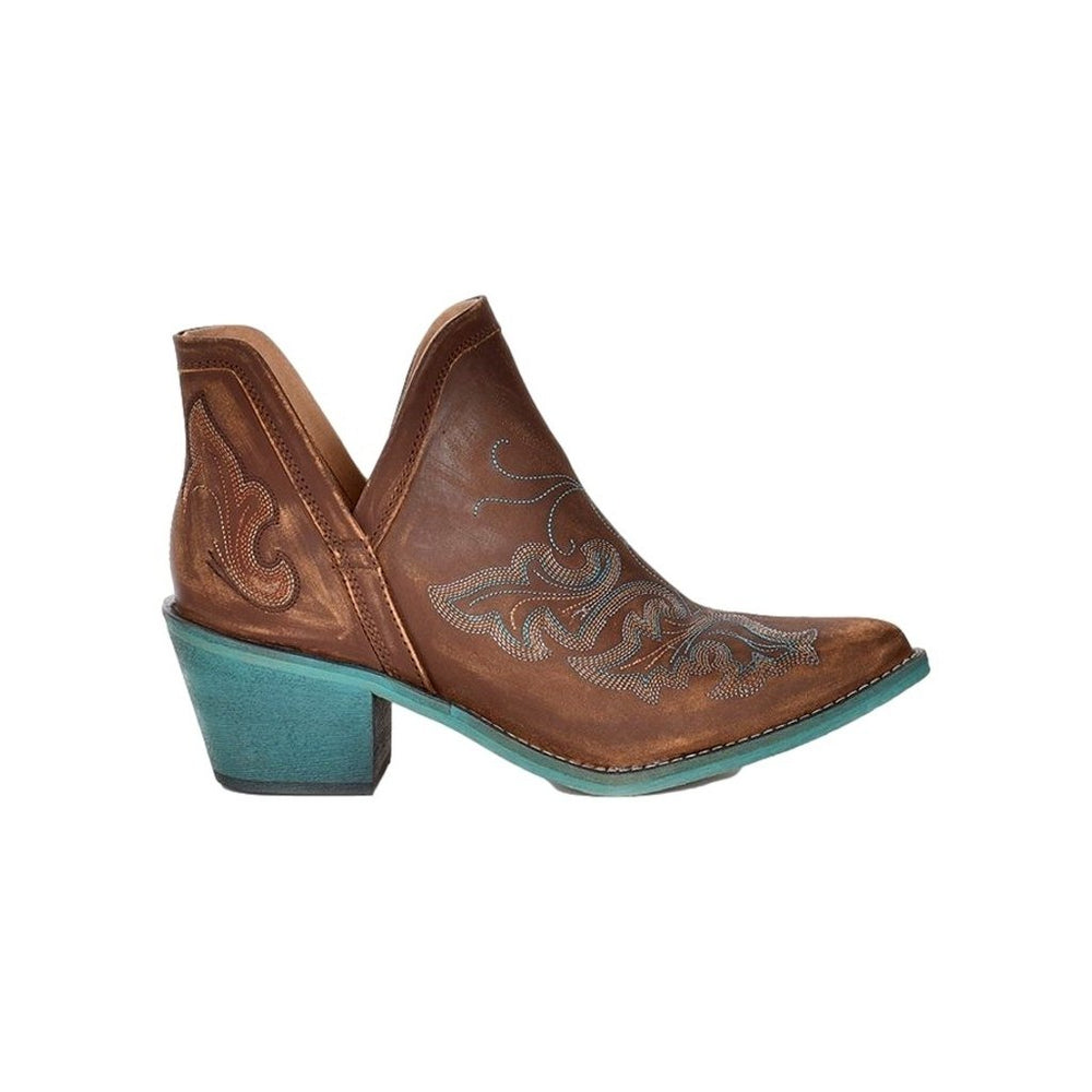 Circle G Western Shoes Womens Embroidery Slip On Cognac Q0099 Image 2