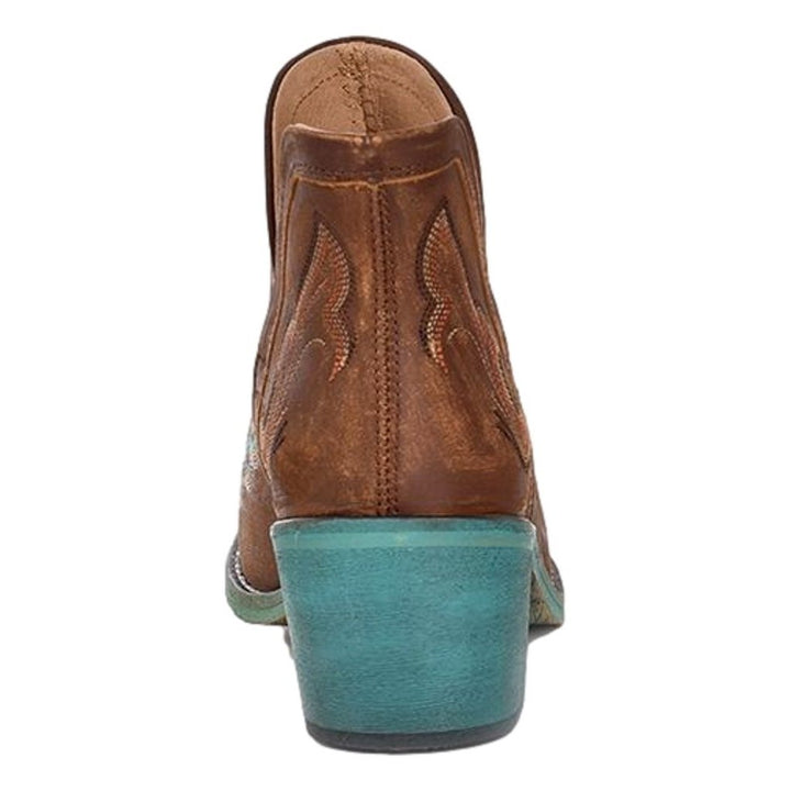 Circle G Western Shoes Womens Embroidery Slip On Cognac Q0099 Image 4