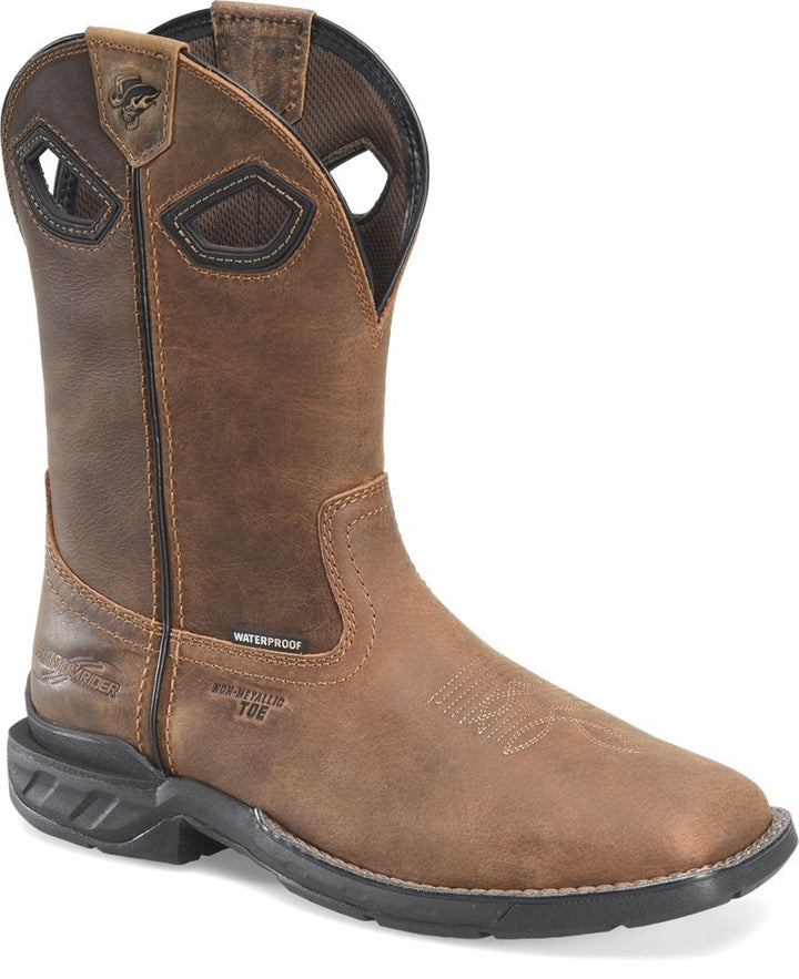 Double-H Boots Mens Zane 11" Composite Toe Waterproof Brown Roper DH5367 Image 2