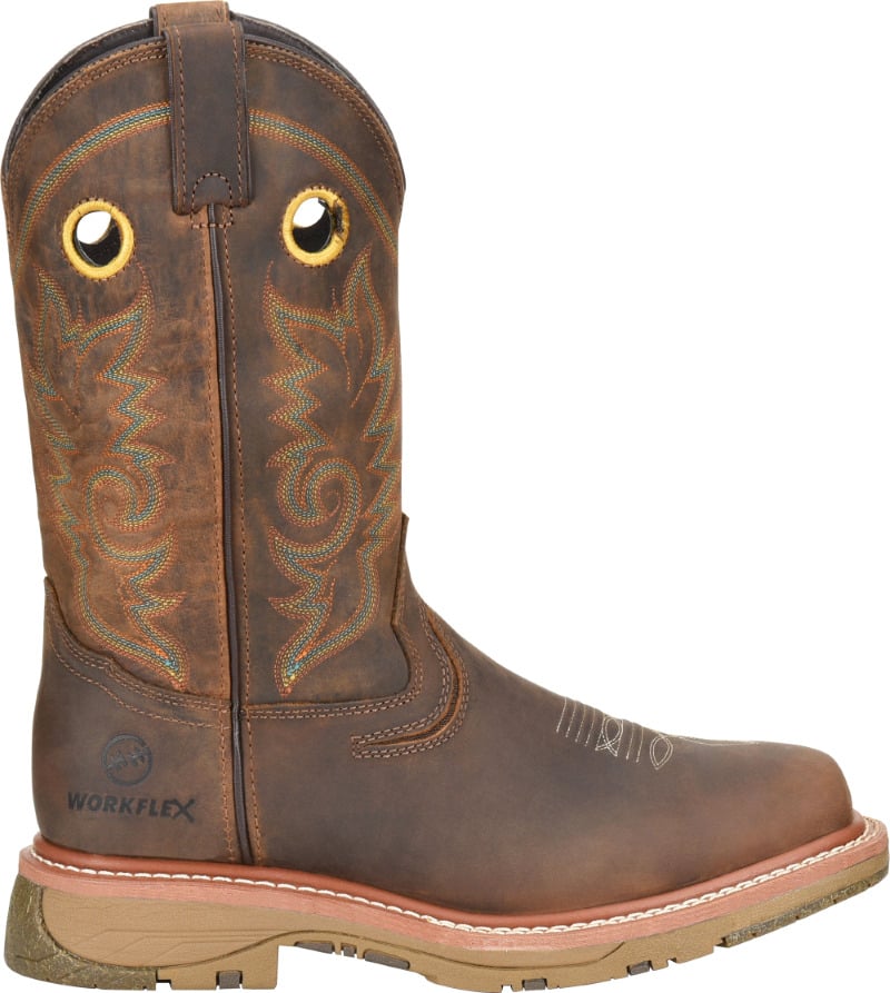 Double-H Boots Men s 12 Elijah Workflex MAX Composite Toe Western Work Boot Brown - DH5241 LIGHT BROW Image 2