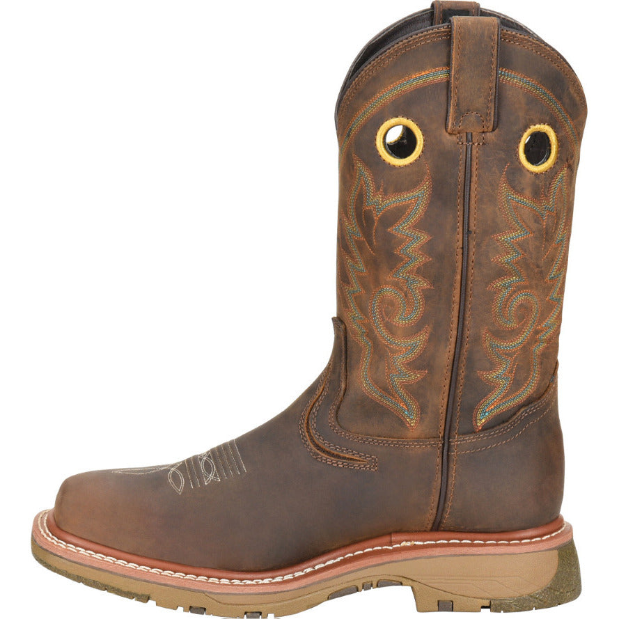 Double-H Boots Men s 12 Elijah Workflex MAX Composite Toe Western Work Boot Brown - DH5241 LIGHT BROW Image 3