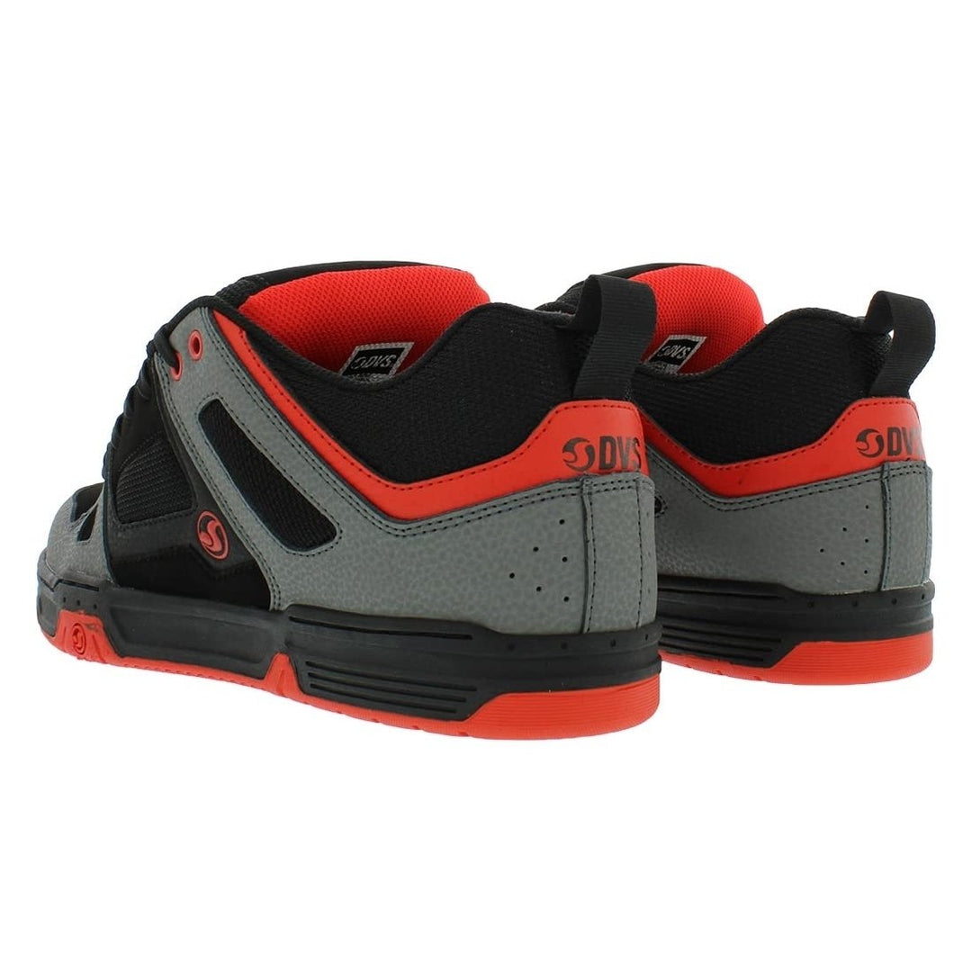 DVS Mens Gambol Skate Shoe 0 0 BLACK CHARCOAL RED NUBUCK Image 2