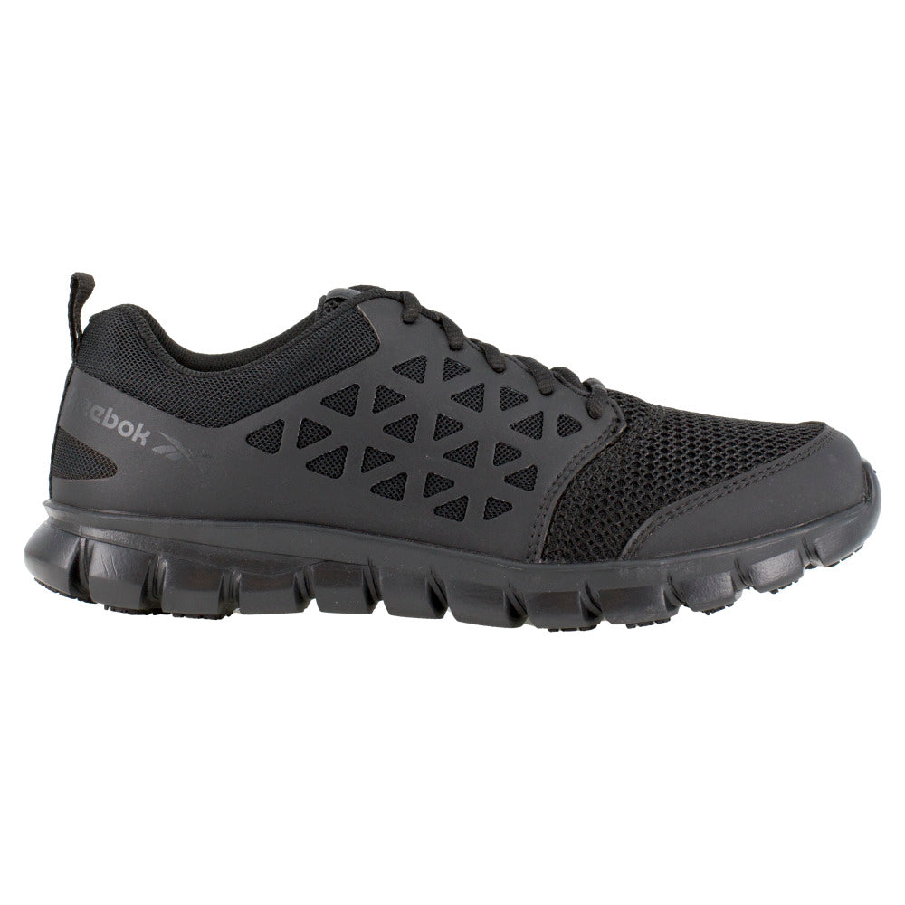 Reebok Work Womens Sublite Cushion Soft Toe ESD Athletic Work Shoe Black - RB435 black/black Image 2