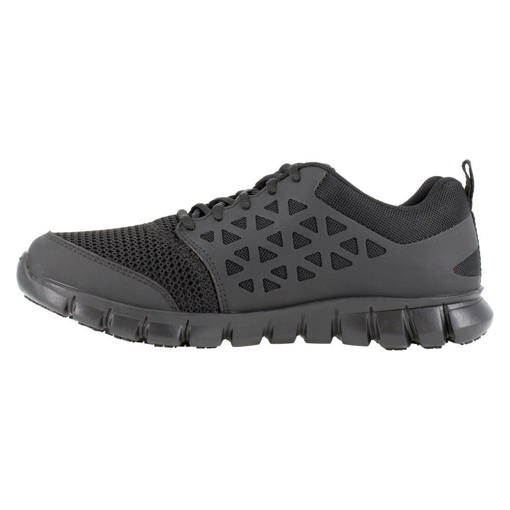 Reebok Work Womens Sublite Cushion Soft Toe ESD Athletic Work Shoe Black - RB435 black/black Image 4