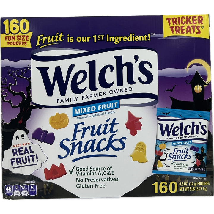 Welchs Halloween Tricket Treats Mixed Fruit Fruit Snacks 0.5 Ounce (160 Count) Image 1