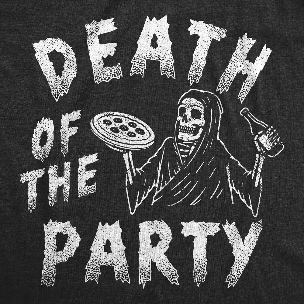 Mens Funny T Shirts Death Of The Party Sarcastic Grim Reaper Graphic Tee For Men Image 2