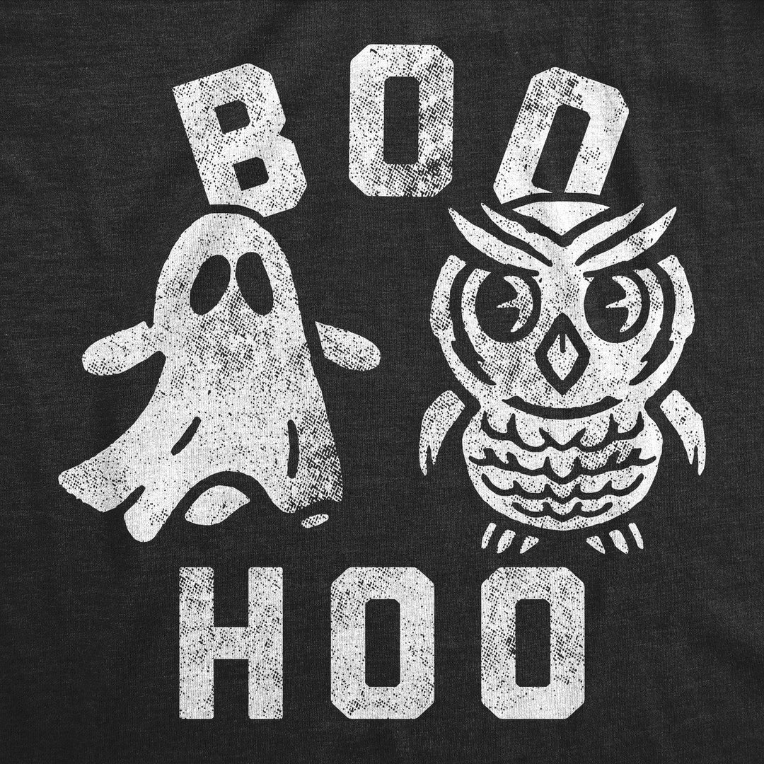 Womens Funny T Shirts Boo Hoo Sarcastic Halloween Ghost Graphic Tee For Ladies Image 2