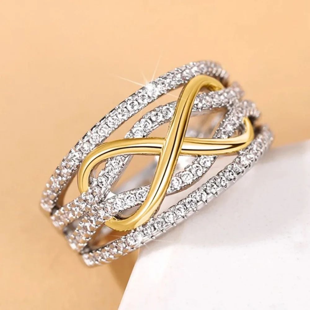 Women Rings Wedding Luxury Accessories Trend Eternity Jewelry Womens Rings Enhancers Image 4