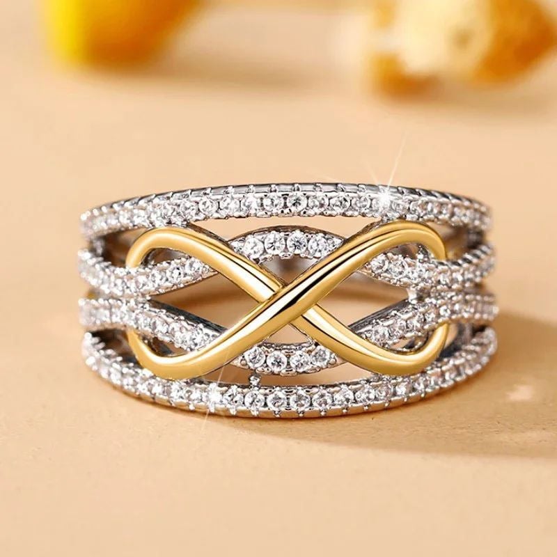 Women Rings Wedding Luxury Accessories Trend Eternity Jewelry Womens Rings Enhancers Image 6