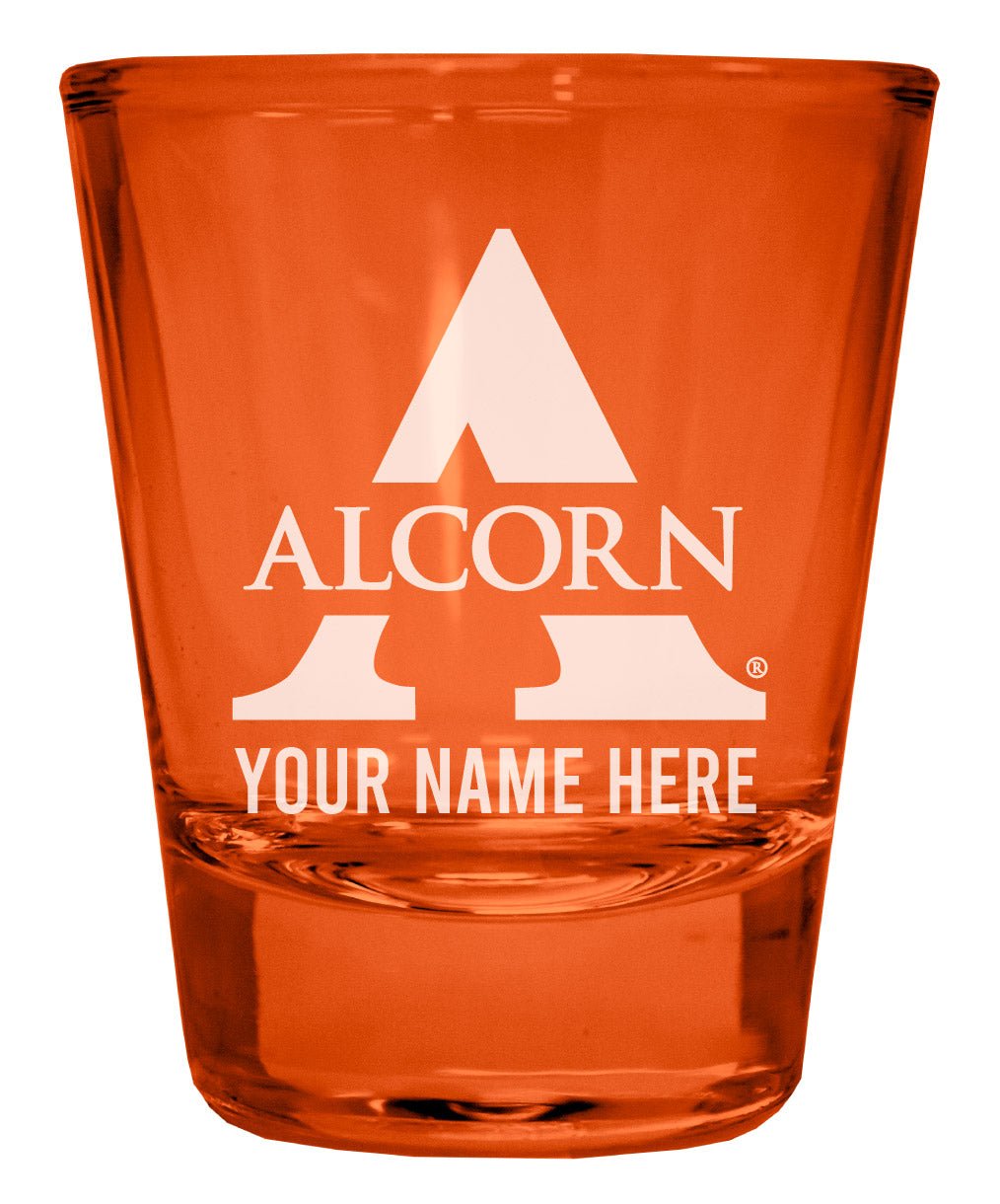 Alcorn State Braves Customizable Engraved Full Color 2oz Shot Glass Officially Licensed Collegiate Product Image 3