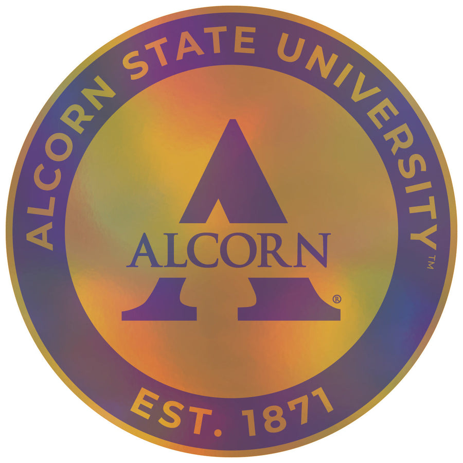 Alcorn State Braves Holographic Vinyl Decal Sticker Officially Licensed Collegiate Product Image 1