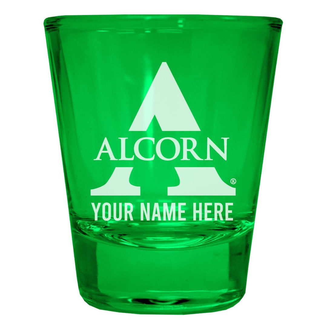 Alcorn State Braves Customizable Engraved Full Color 2oz Shot Glass Officially Licensed Collegiate Product Image 4