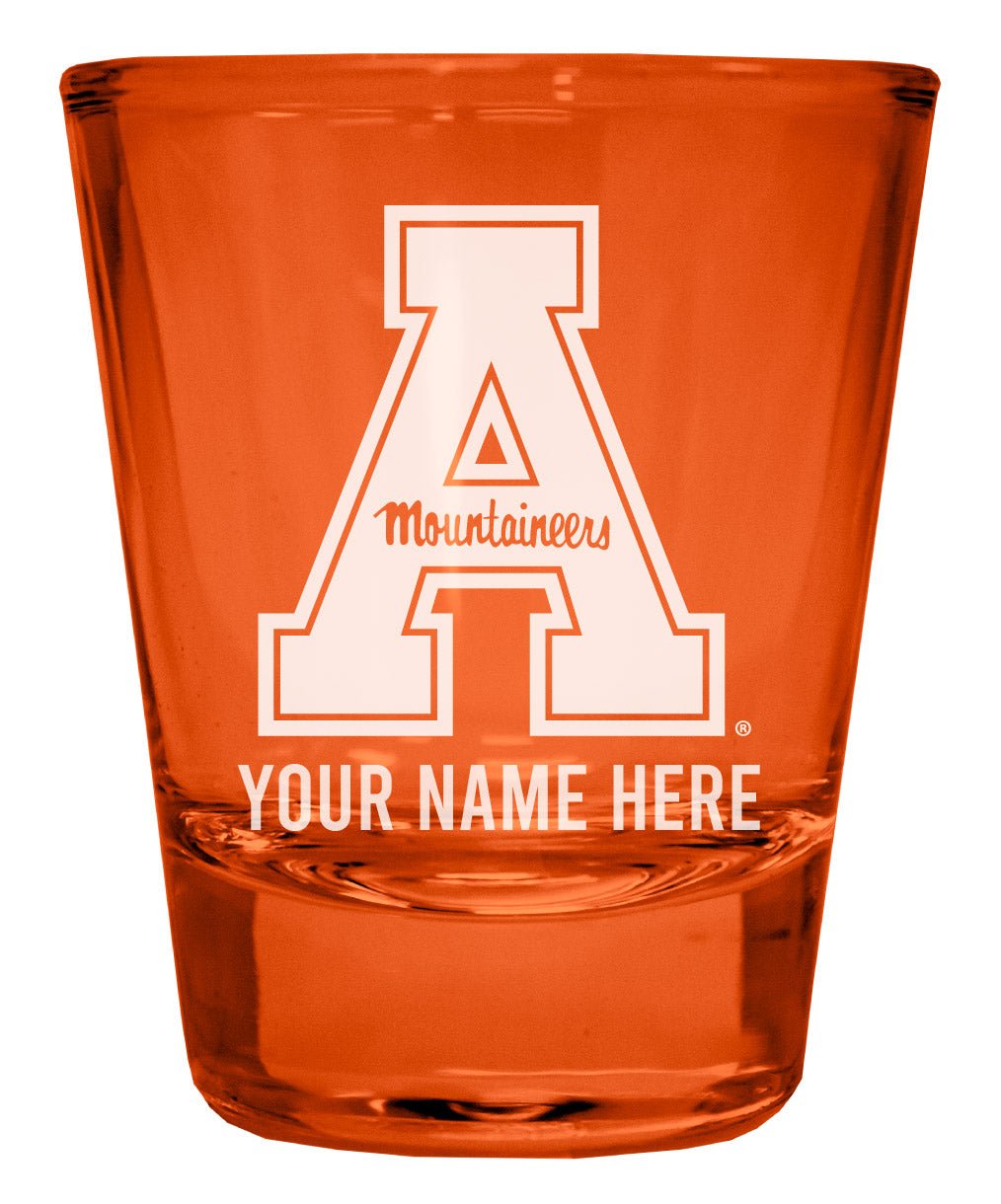 Appalachian State Customizable Engraved Full Color 2oz Shot Glass Officially Licensed Collegiate Product Image 1