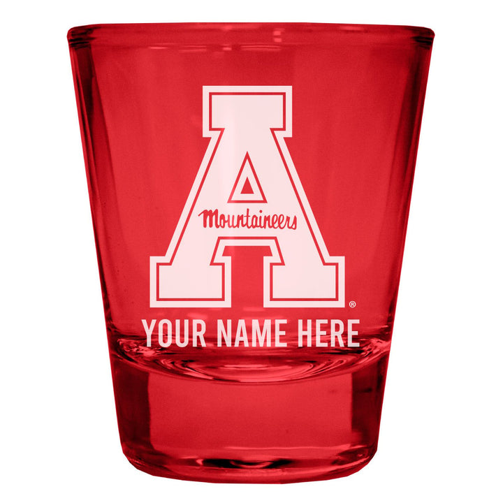 Appalachian State Customizable Engraved Full Color 2oz Shot Glass Officially Licensed Collegiate Product Image 4