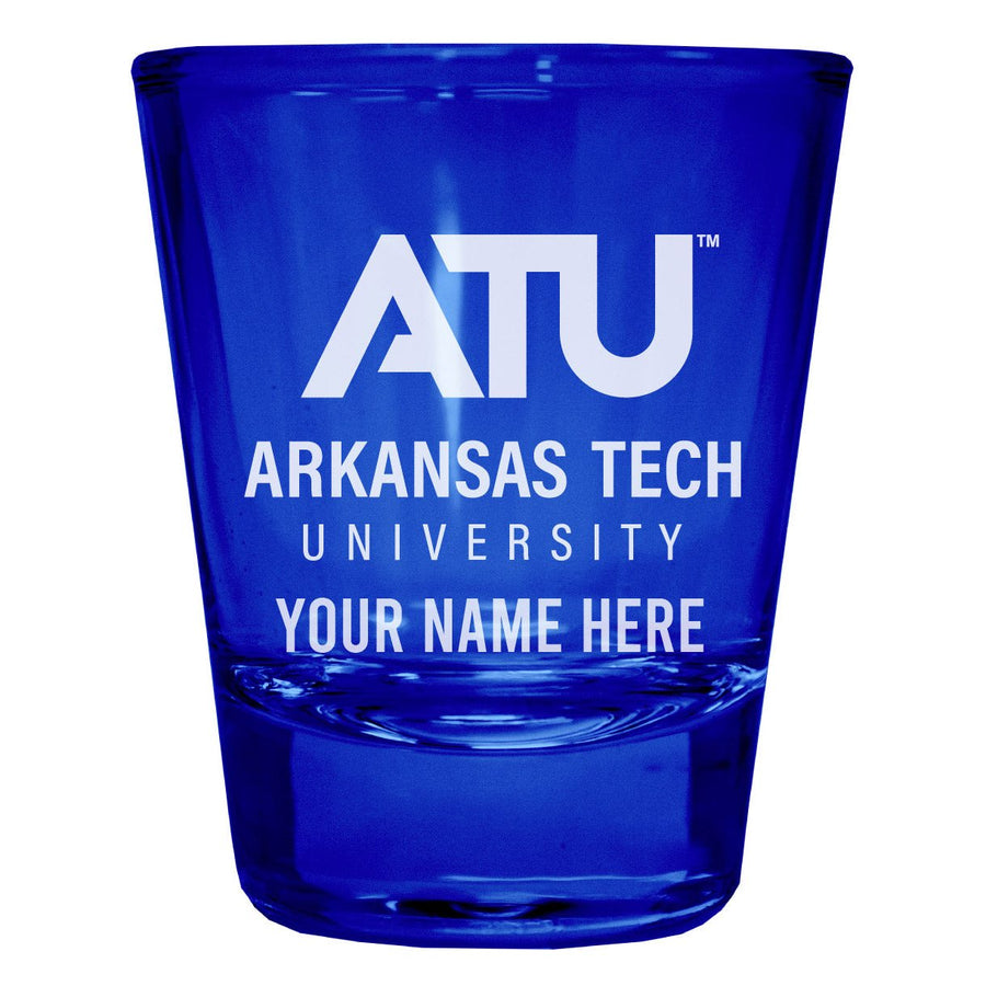 Arkansas Tech University Customizable Engraved Full Color 2oz Shot Glass Officially Licensed Collegiate Product Image 1