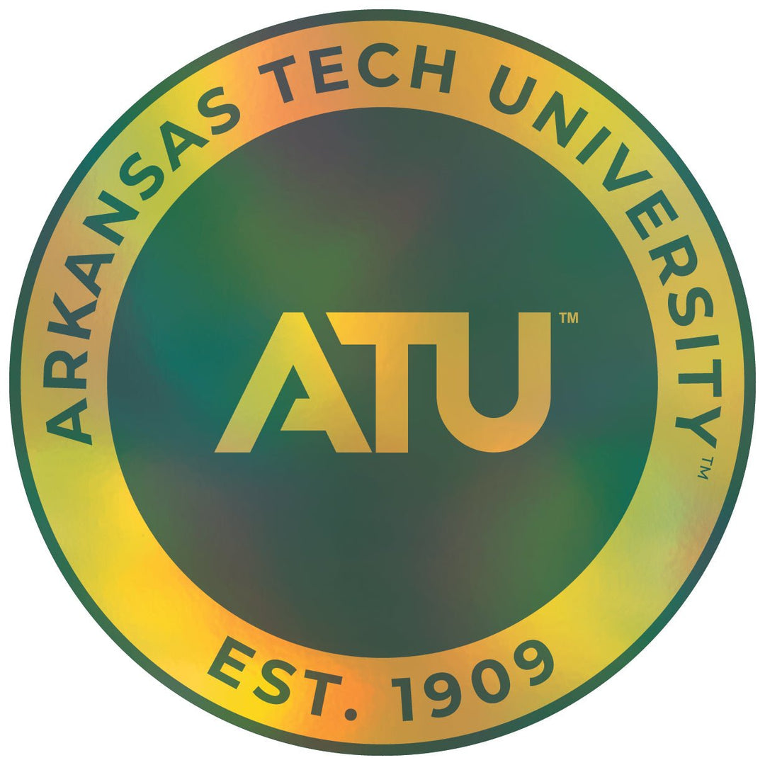 Arkansas Tech University Holographic Vinyl Decal Sticker Officially Licensed Collegiate Product Image 1